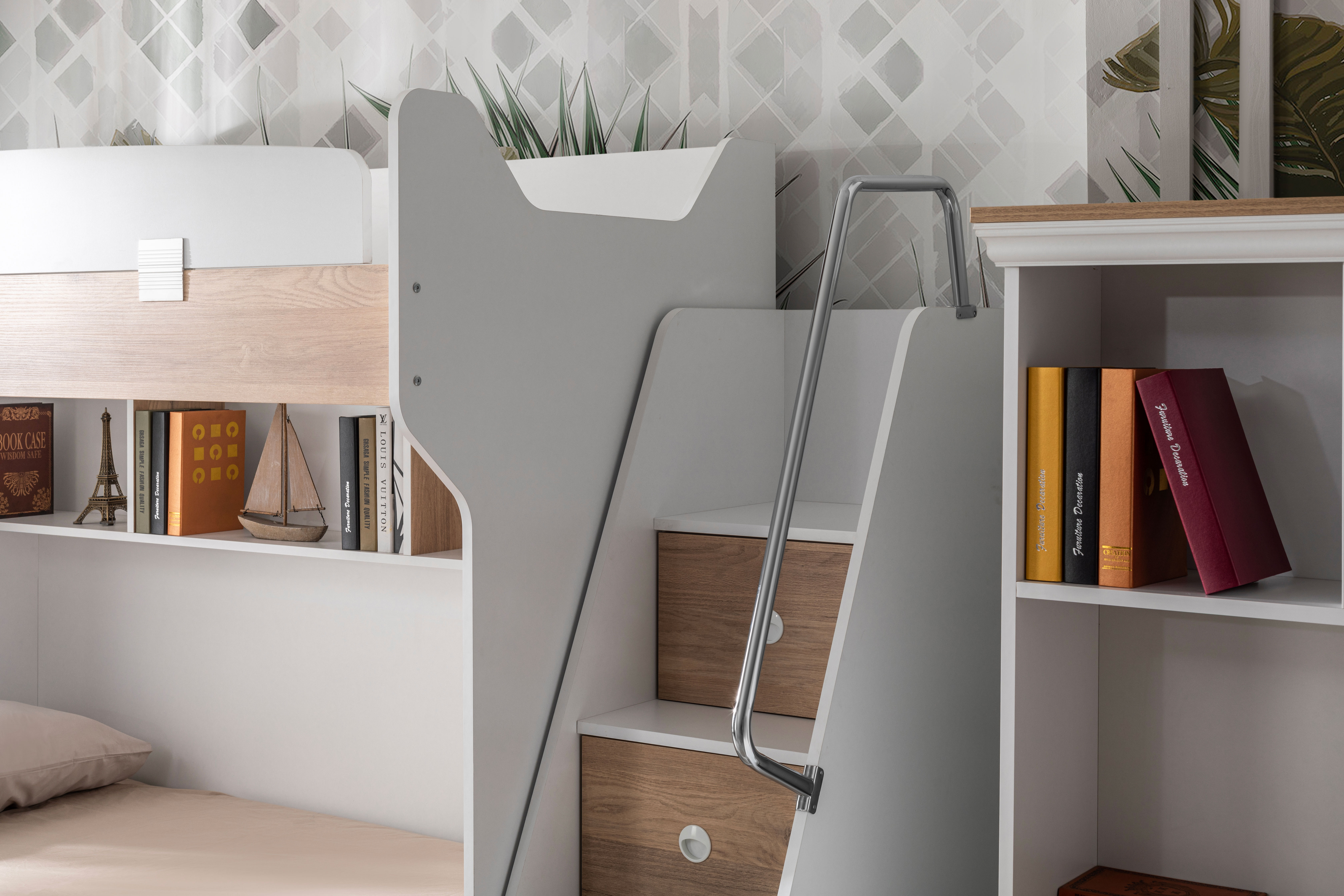 T-680 Tarz Ahşap Ranzalı Çocuk Odası